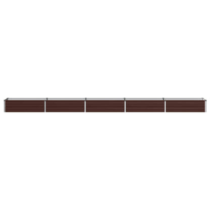 Verhoogd Tuinbed Bruin 400 x 40 x 24 cm koudgewalst staal