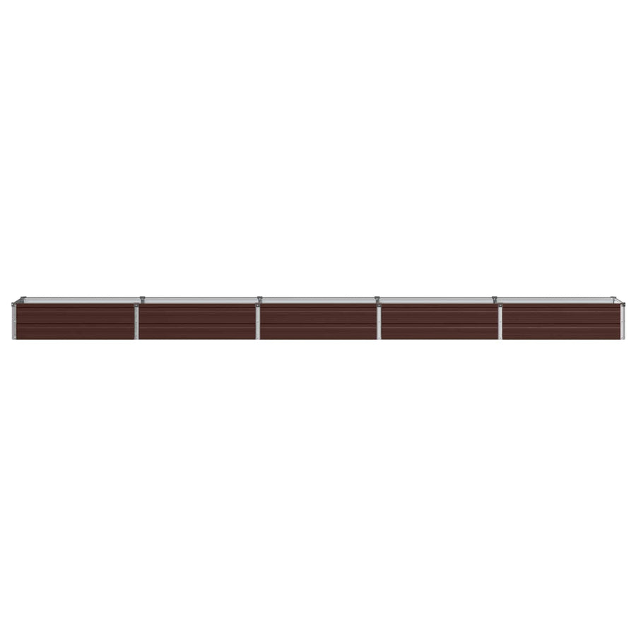 Verhoogd Tuinbed Bruin 400 x 40 x 24 cm koudgewalst staal