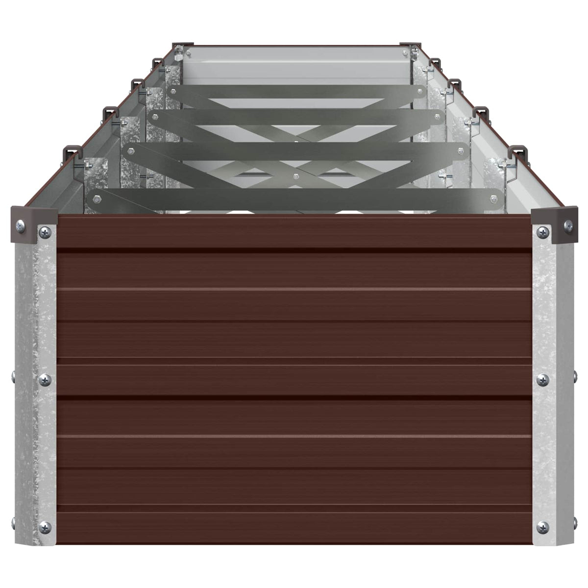 Verhoogd Tuinbed Bruin 400 x 40 x 24 cm koudgewalst staal