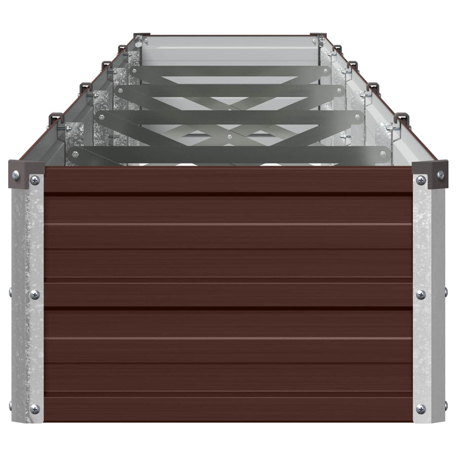 Verhoogd Tuinbed Bruin 400 x 40 x 24 cm koudgewalst staal