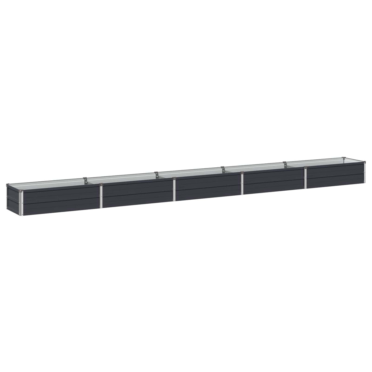 Verhoogd Tuinbed Antracietkleurig 400 x 40 x 24 cm
