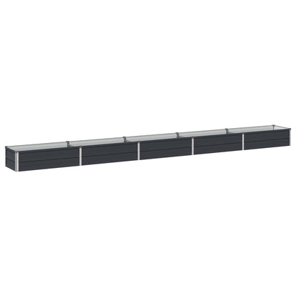 Verhoogd Tuinbed Antracietkleurig 400 x 40 x 24 cm