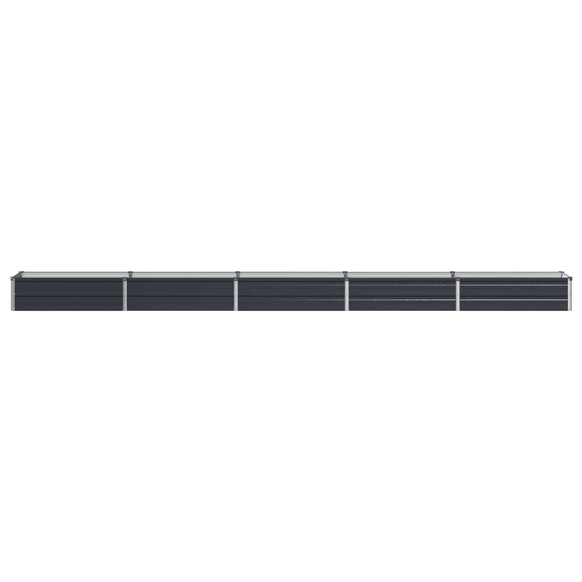 Verhoogd Tuinbed Antracietkleurig 400 x 40 x 24 cm
