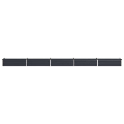Verhoogd Tuinbed Antracietkleurig 400 x 40 x 24 cm