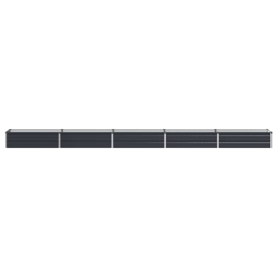 Verhoogd Tuinbed Antracietkleurig 400 x 40 x 24 cm