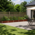 Verhoogd Tuinbed Roestig 400 x 40 x 24 cm corton