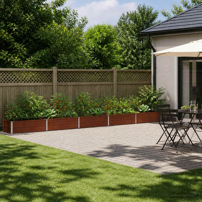 Verhoogd Tuinbed Roestig 400 x 40 x 24 cm corton
