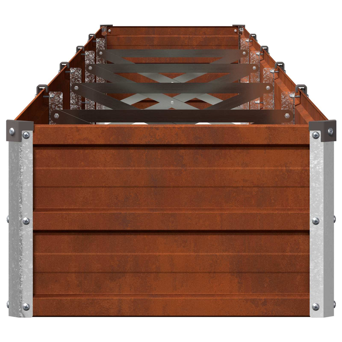 Verhoogd Tuinbed Roestig 400 x 40 x 24 cm corton