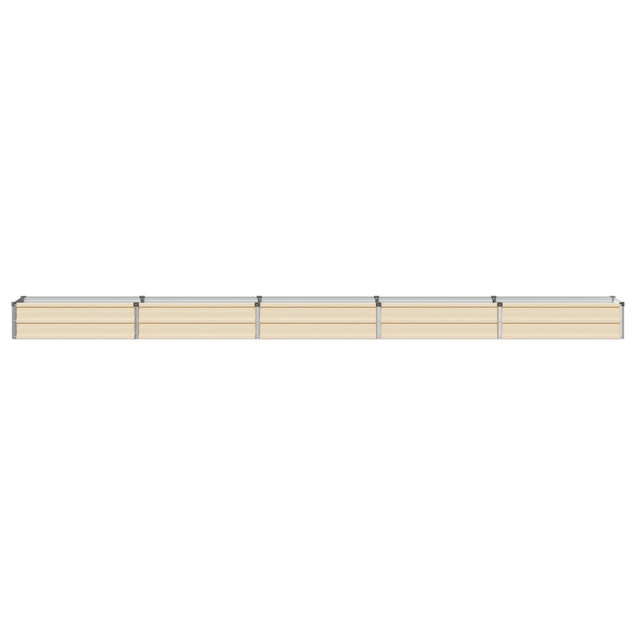 Verhoogd Tuinbed Ivoor 400 x 40 x 24 cm koudgewalst staal