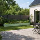 Verhoogd tuinbed 400x40x24 cm pastelgroen staal