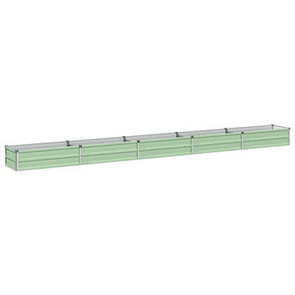 Verhoogd Tuinbed Pastelgroen 400 x 40 x 24 cm koudgewalst staal