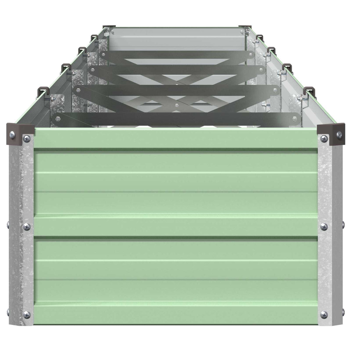 Verhoogd Tuinbed Pastelgroen 400 x 40 x 24 cm koudgewalst staal