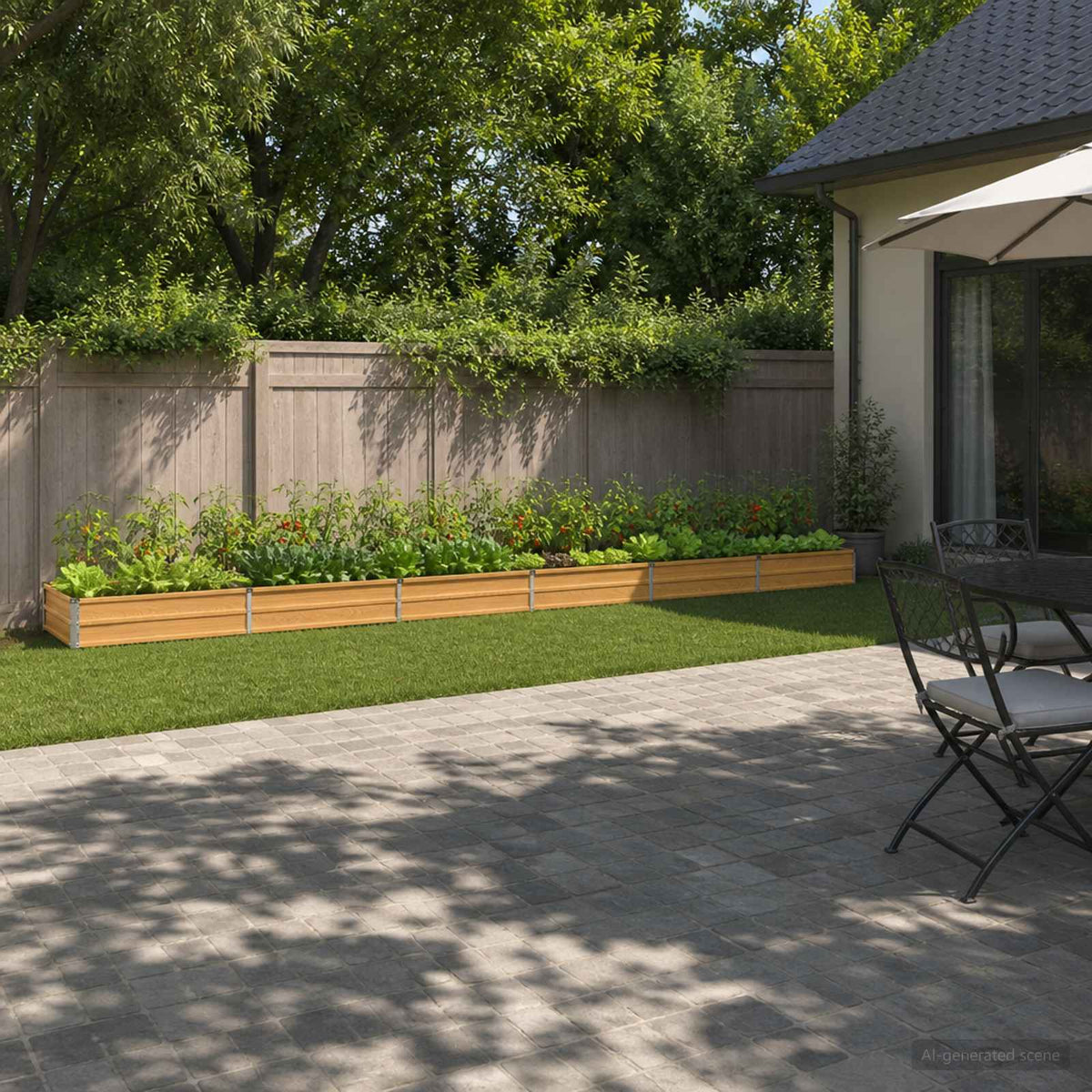 Verhoogd Tuinbed Naturel 480 x 40 x 24 cm koudgewalst staal