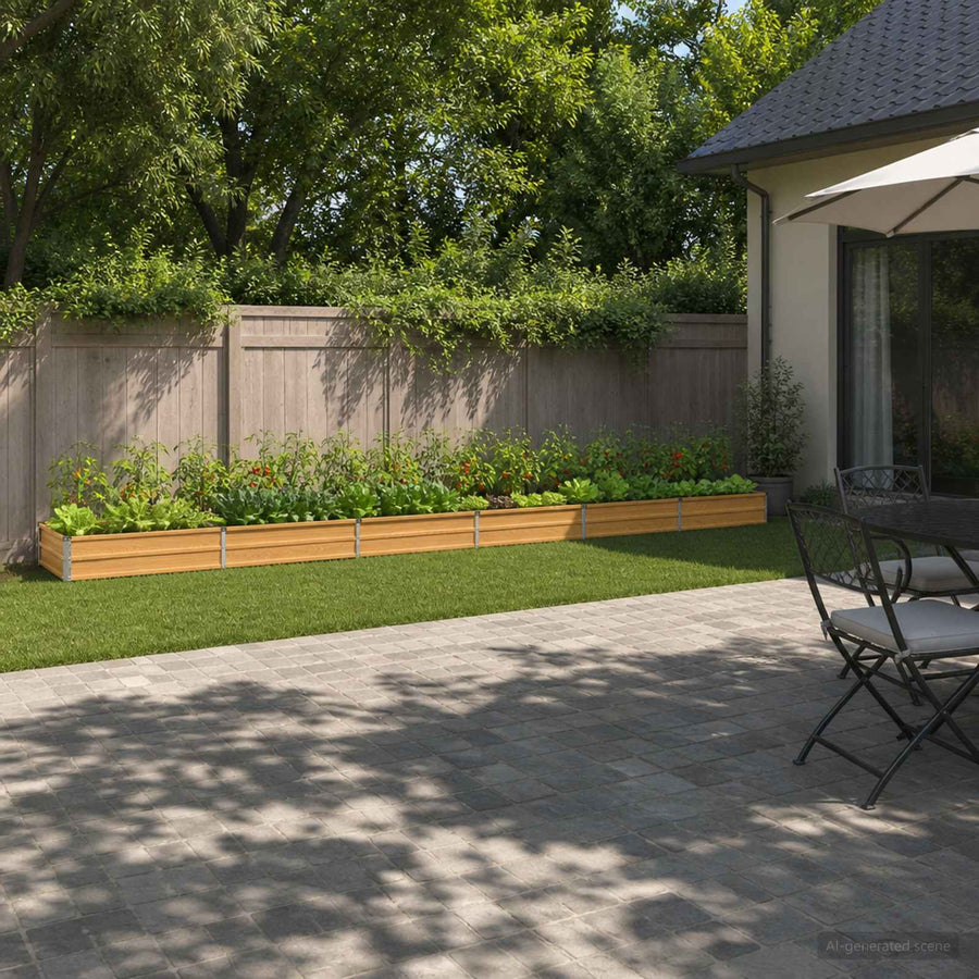 Verhoogd Tuinbed Naturel 480 x 40 x 24 cm koudgewalst staal