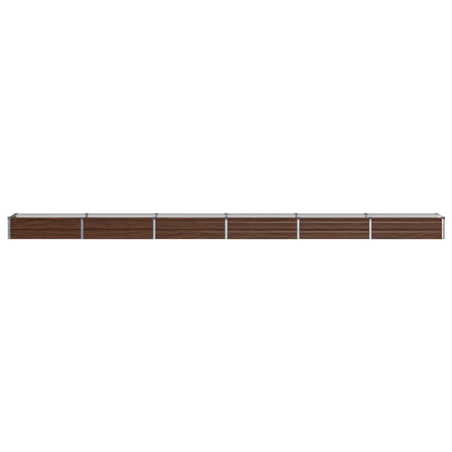 Verhoogd Tuinbed Zwart 480 x 40 x 24 cm koudgewalst staal