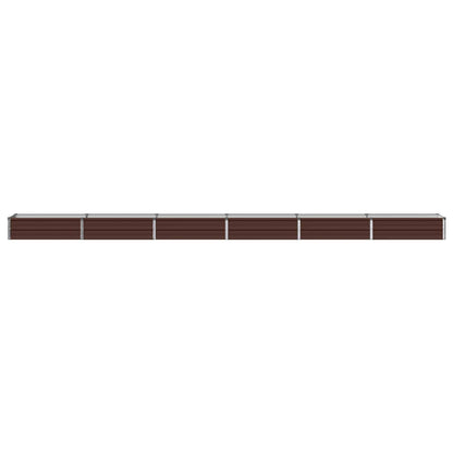 Verhoogd Tuinbed Bruin 480 x 40 x 24 cm koudgewalst staal