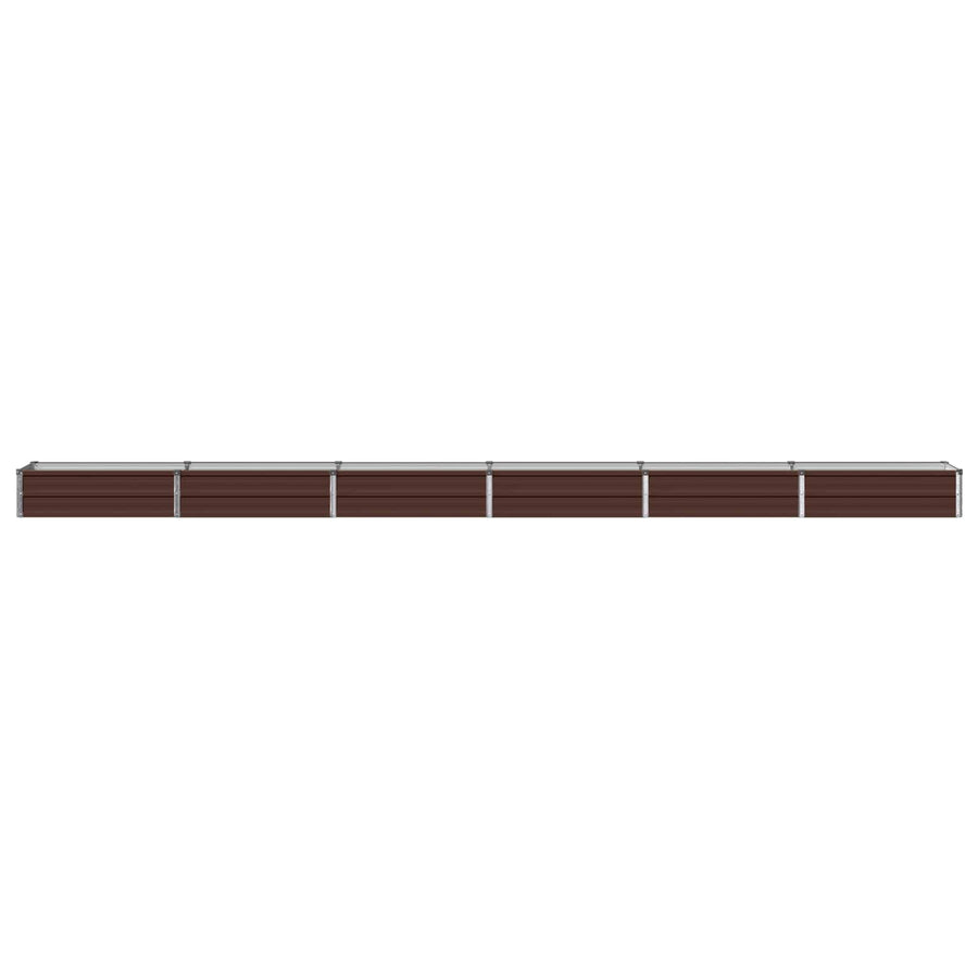 Verhoogd Tuinbed Bruin 480 x 40 x 24 cm koudgewalst staal