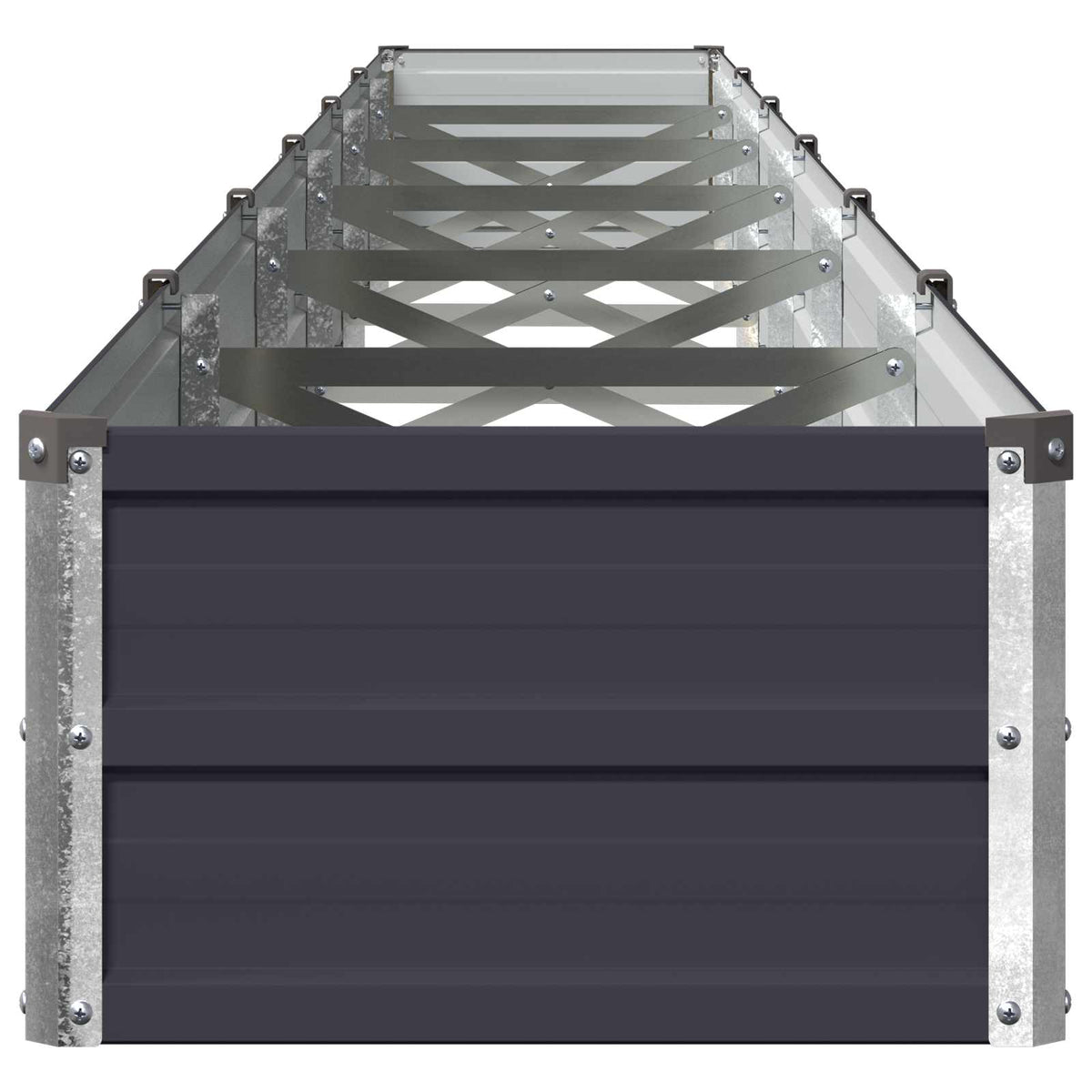 Verhoogd Tuinbed Antracietkleurig 480 x 40 x 24 cm