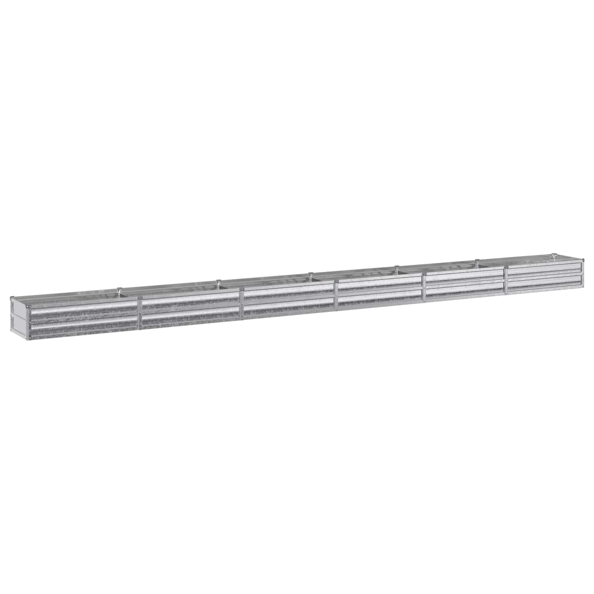 Verhoogd Tuinbed Zilverkleurig 480 x 40 x 24 cm gegalvaniseerd