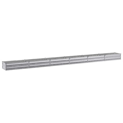 Verhoogd Tuinbed Zilverkleurig 480 x 40 x 24 cm gegalvaniseerd