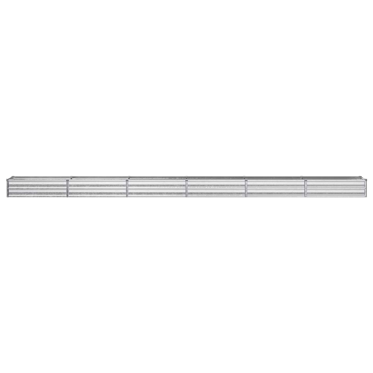 Verhoogd Tuinbed Zilverkleurig 480 x 40 x 24 cm gegalvaniseerd