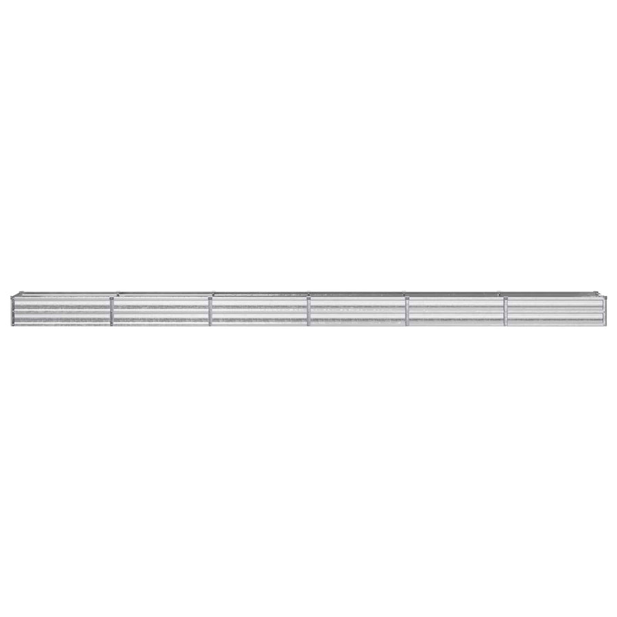 Verhoogd Tuinbed Zilverkleurig 480 x 40 x 24 cm gegalvaniseerd