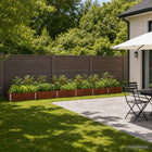 Verhoogd tuinbed cortenstaal 480x40x24 cm