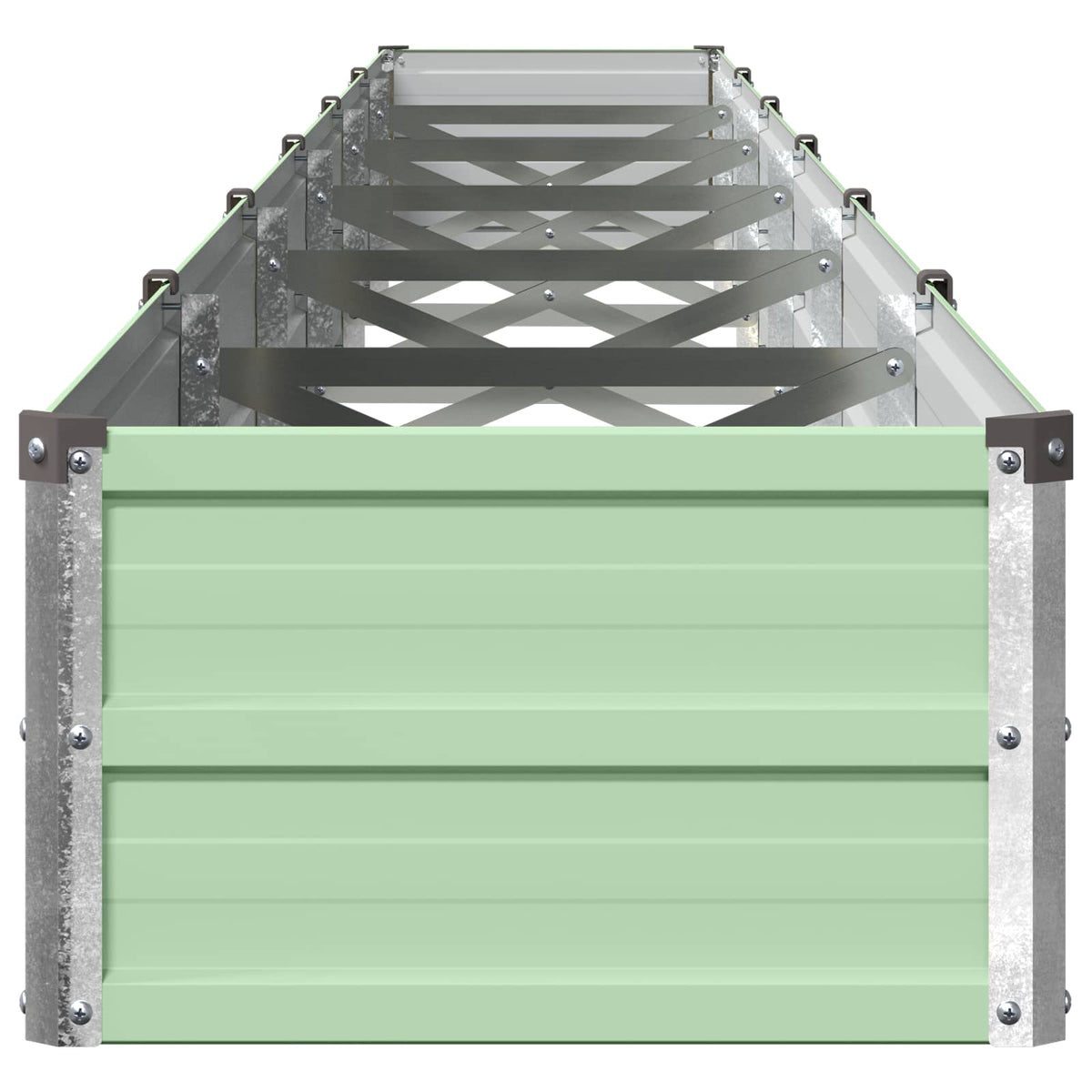Verhoogd Tuinbed Pastelgroen 480 x 40 x 24 cm koudgewalst staal