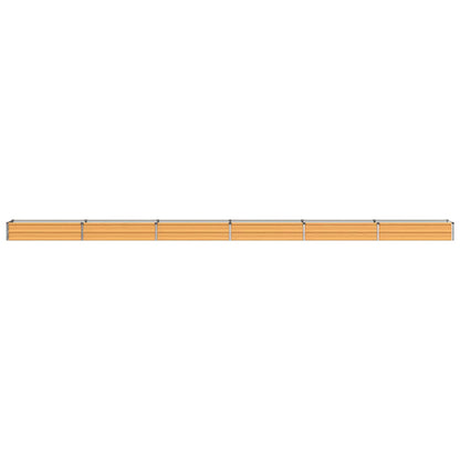 Verhoogd Tuinbed Naturel 600 x 40 x 24 cm koudgewalst staal