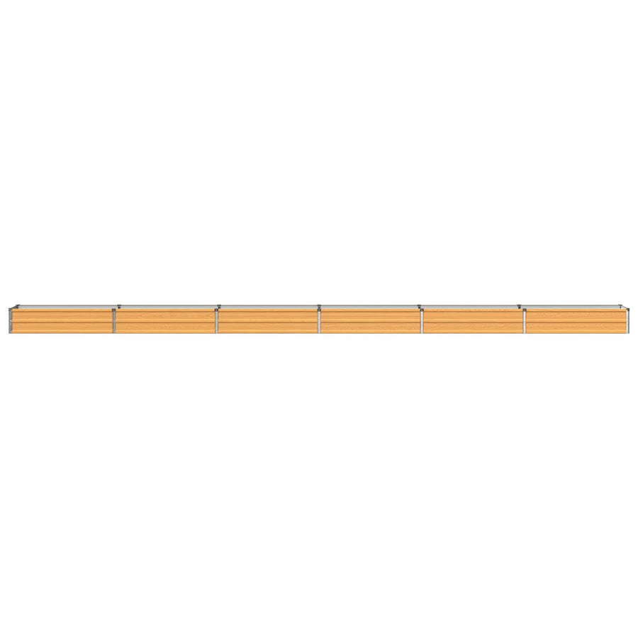 Verhoogd Tuinbed Naturel 600 x 40 x 24 cm koudgewalst staal