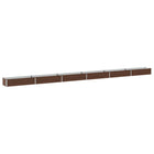 Verhoogd tuinbed 600x40x24 cm staal zwart