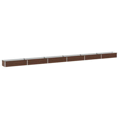 Verhoogd Tuinbed Zwart 600 x 40 x 24 cm koudgewalst staal