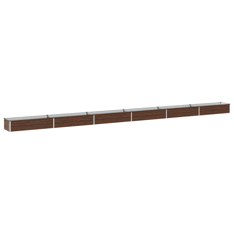 Verhoogd Tuinbed Zwart 600 x 40 x 24 cm koudgewalst staal