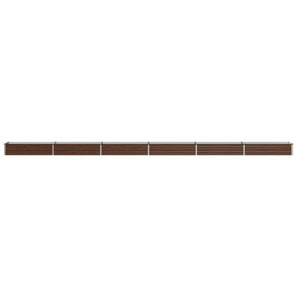 Verhoogd Tuinbed Zwart 600 x 40 x 24 cm koudgewalst staal