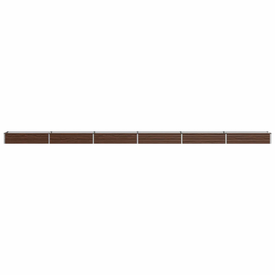 Verhoogd Tuinbed Zwart 600 x 40 x 24 cm koudgewalst staal