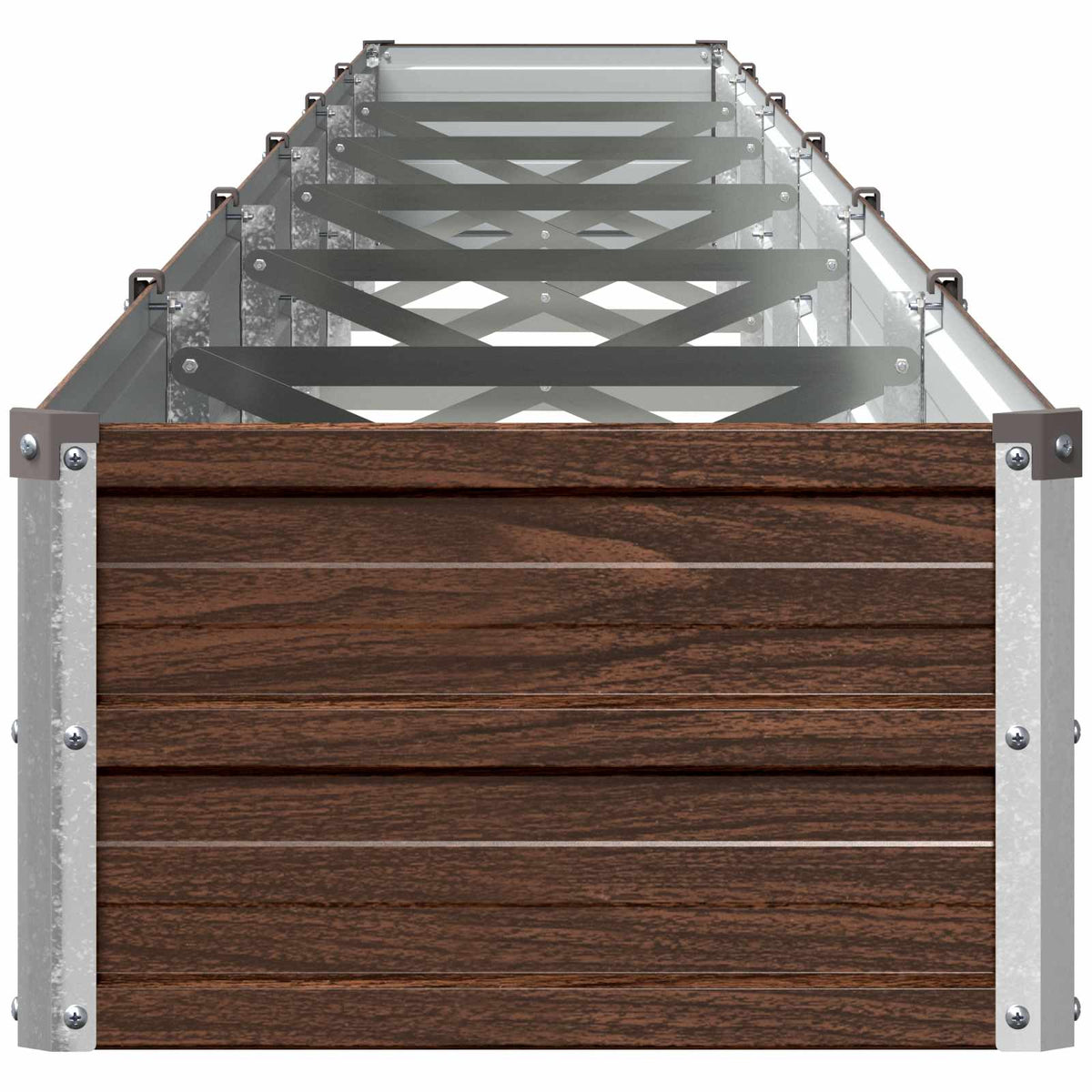 Verhoogd Tuinbed Zwart 600 x 40 x 24 cm koudgewalst staal