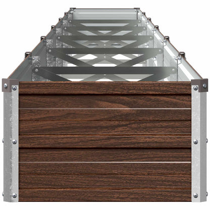 Verhoogd Tuinbed Zwart 600 x 40 x 24 cm koudgewalst staal
