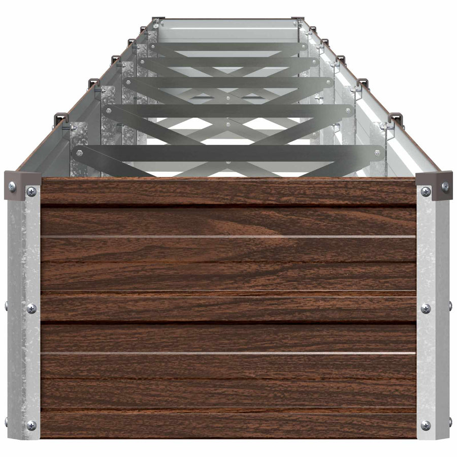 Verhoogd Tuinbed Zwart 600 x 40 x 24 cm koudgewalst staal