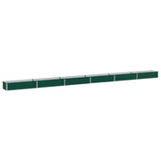 Verhoogd tuinbed 600x40x24 cm staal groen