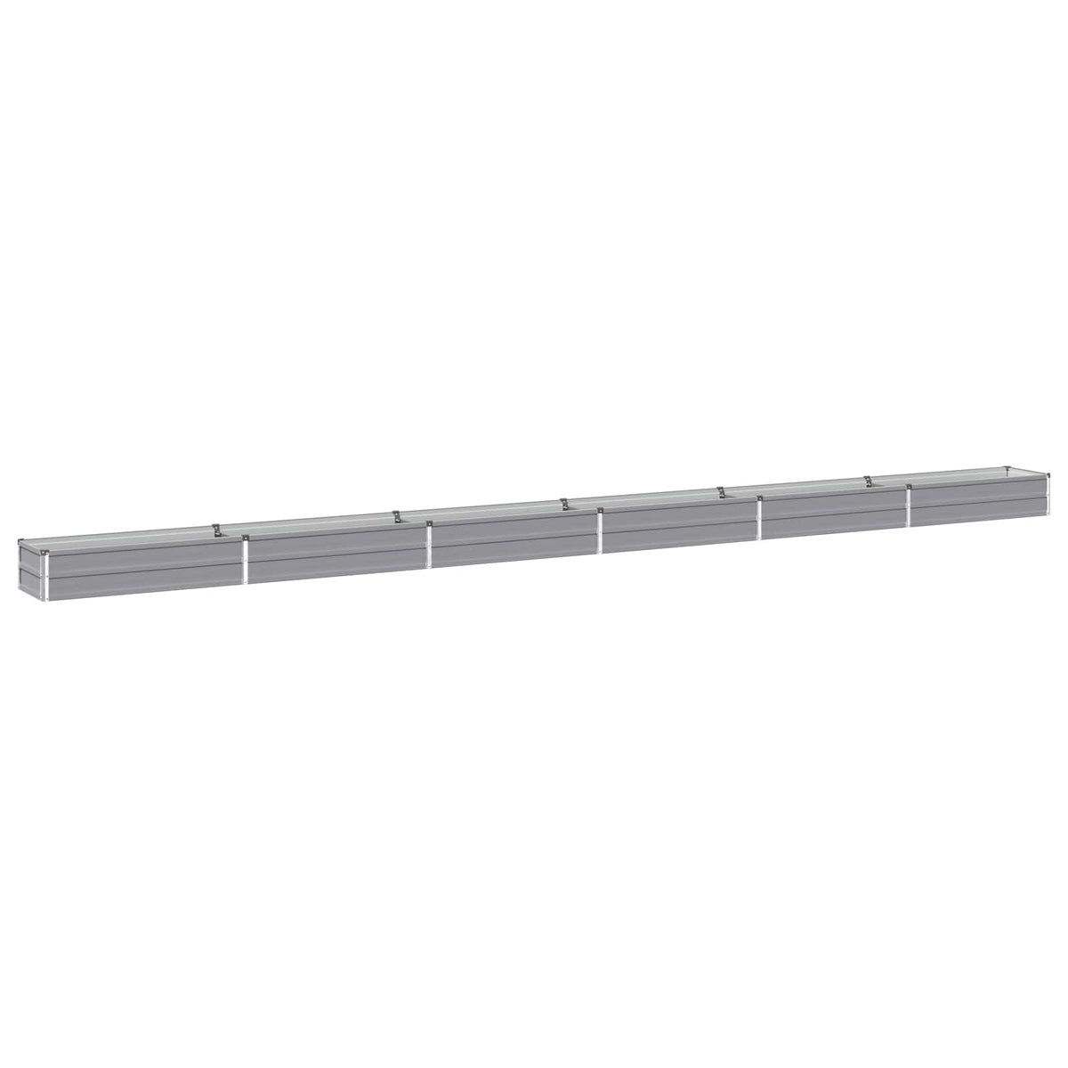 Verhoogd Tuinbed Grijs 600 x 40 x 24 cm koudgewalst staal