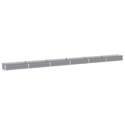 Verhoogd Tuinbed Grijs 600 x 40 x 24 cm koudgewalst staal