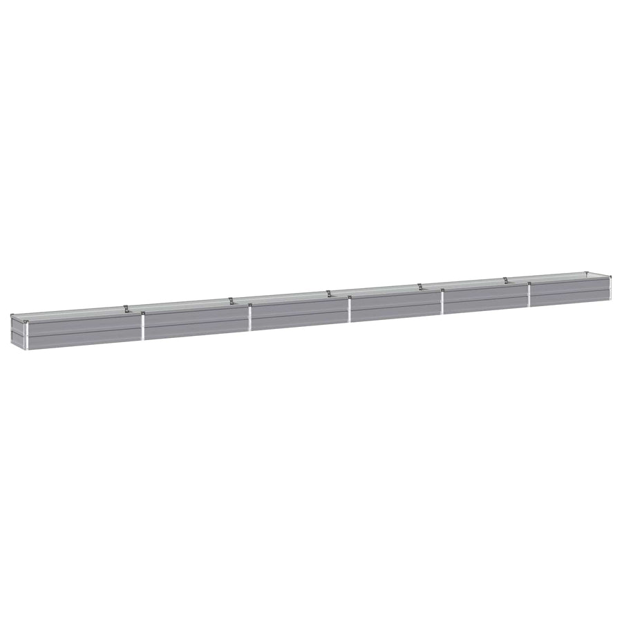 Verhoogd Tuinbed Grijs 600 x 40 x 24 cm koudgewalst staal