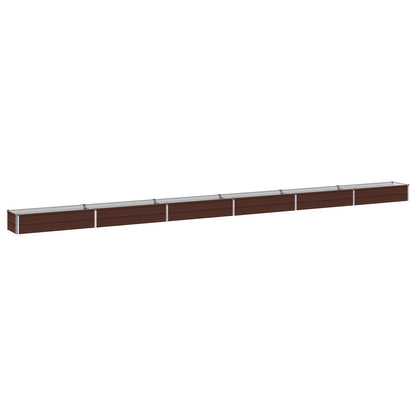 Verhoogd Tuinbed Bruin 600 x 40 x 24 cm koudgewalst staal