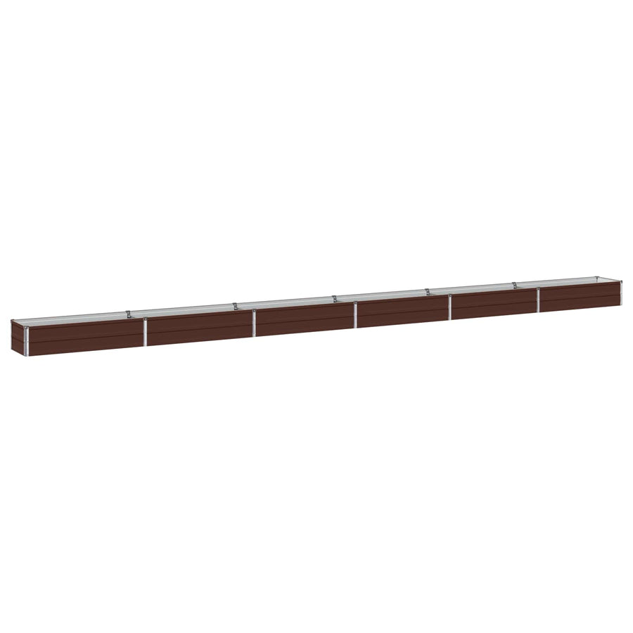 Verhoogd Tuinbed Bruin 600 x 40 x 24 cm koudgewalst staal