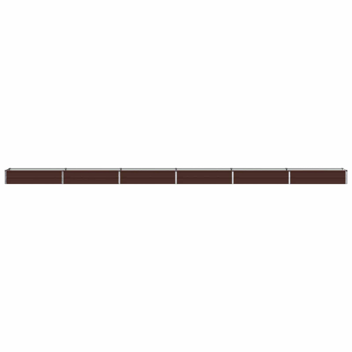 Verhoogd Tuinbed Bruin 600 x 40 x 24 cm koudgewalst staal