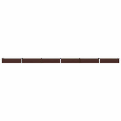 Verhoogd Tuinbed Bruin 600 x 40 x 24 cm koudgewalst staal