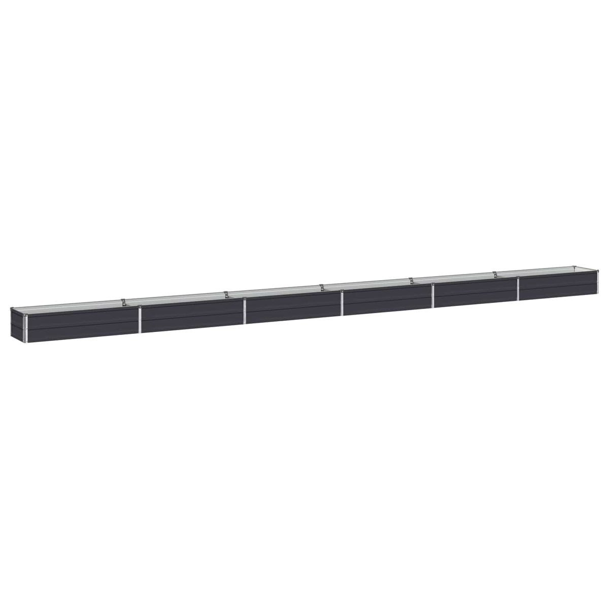 Verhoogd Tuinbed Antracietkleurig 600 x 40 x 24 cm