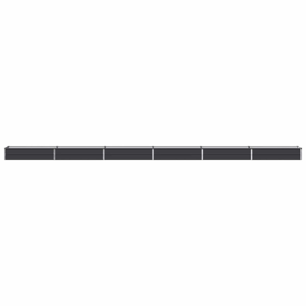 Verhoogd Tuinbed Antracietkleurig 600 x 40 x 24 cm