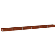 Verhoogd tuinbed 600x40x24 cm corton staal roestig