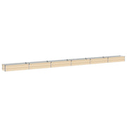 Verhoogd tuinbed 600x40x24 cm ivoor staal